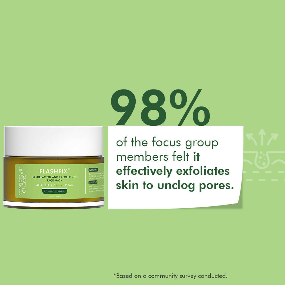 Conscious Chemist Flashfix Resurfacing & Exfoliating Face Mask