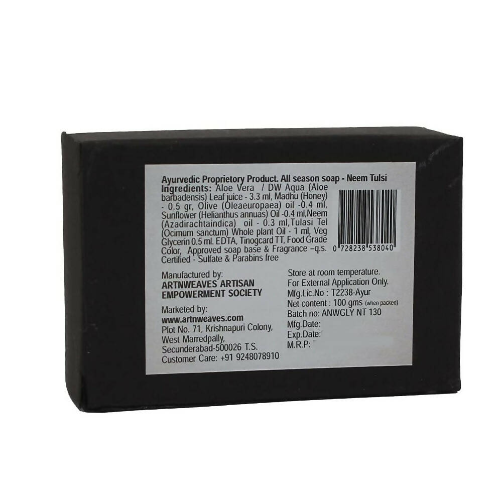 artNweaves Handmade Glycerin Soap Neem Tulsi