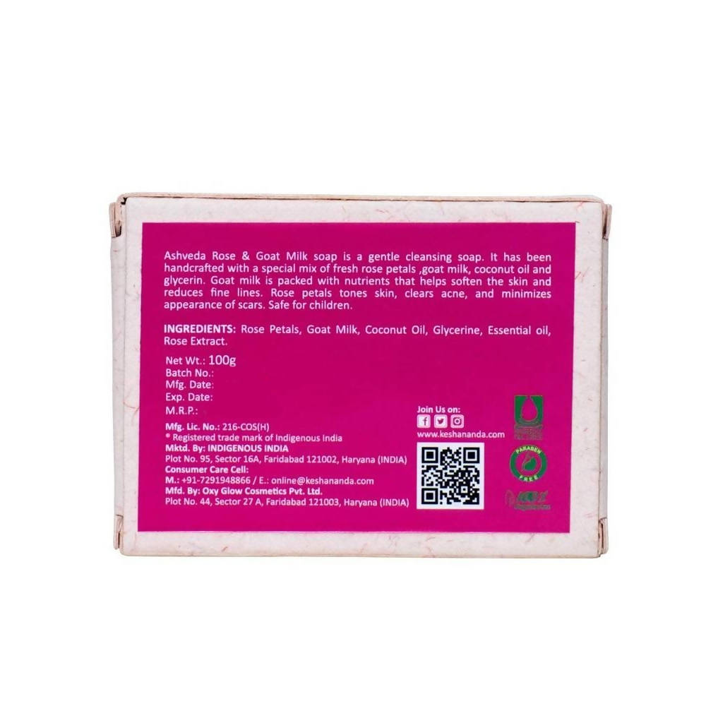 Keshananda Ashveda Rose & Goat Milk soap