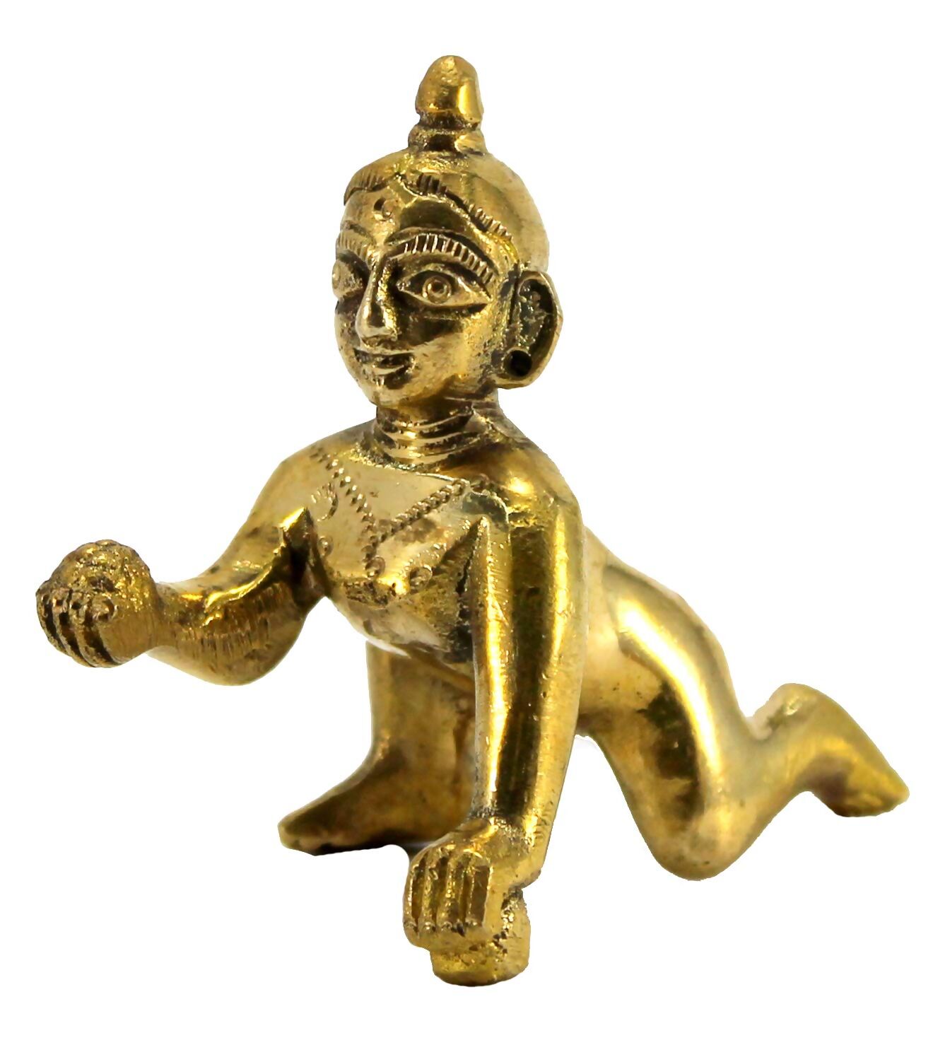 Buy StonKraft Brass Laddoo Gopal Baby Krishna Murti Idol