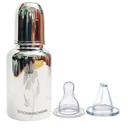 Buy Goodmunchkins Stainless Steel Feeding Bottle Joint Less 304 Grade No Joints BPA Free for New Born Baby/Toddlers/Infants-280ml from DrMediCart, Ship from India to USA