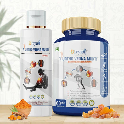 Buy Divya Shree Urtho Vedna Mukti Capsule & Oil Ayurvedic Joint comfort support   Kit from DrMediCart, Ship from India to USA