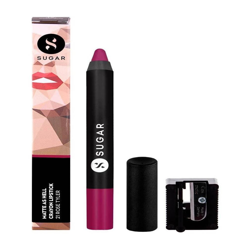 Sugar Matte As Hell Crayon Lipstick - Rose Tyler (Deep Rose) - DrMediCart
