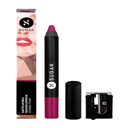 Sugar Matte As Hell Crayon Lipstick - Rose Tyler (Deep Rose) - DrMediCart