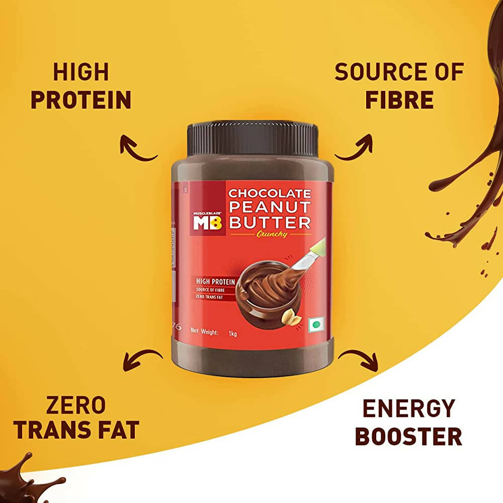 MuscleBlaze Chocolate Peanut Butter-Crunchy