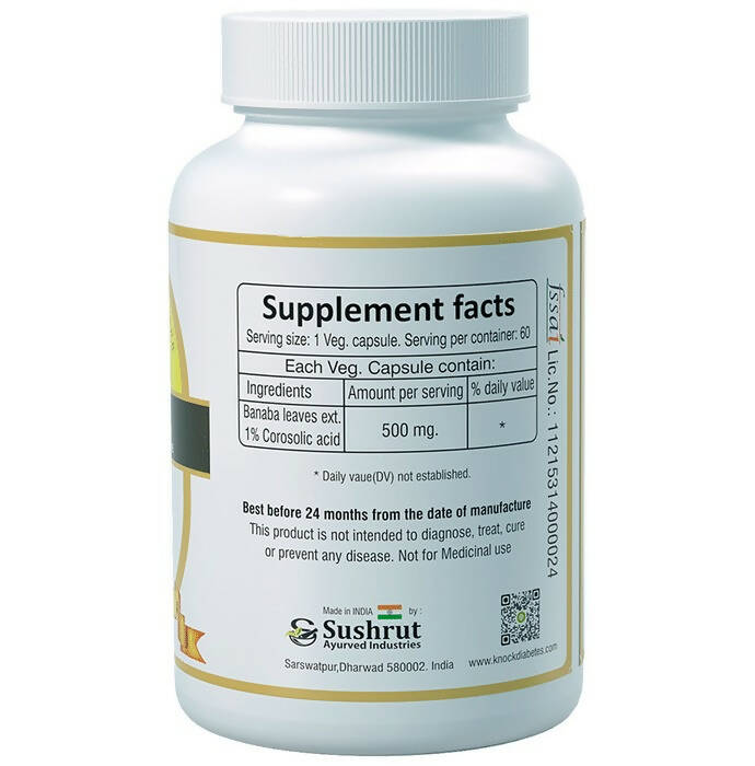 Sushrut Ayurved Good Health Banaba Veg Capsules