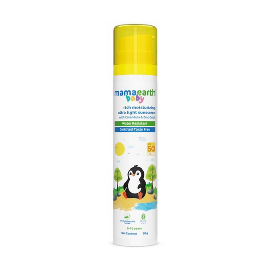 Mamaearth Baby Rich Moisturizing Ultra Light Sunscreen