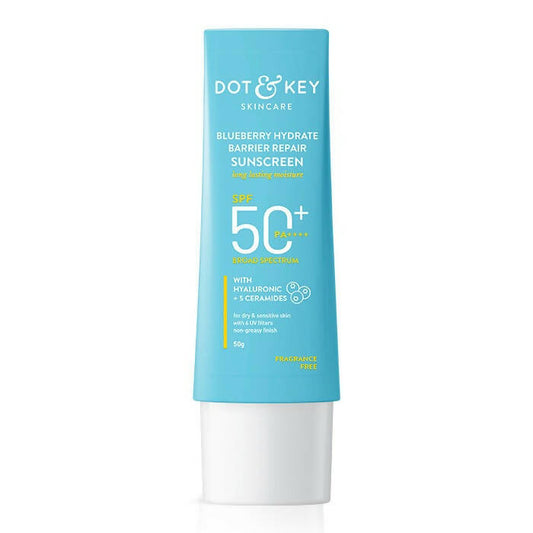 Buy Dot & Key Blueberry Hydrating Barrier Repair Face Sunscreen SPF 50+ from DrMediCart, Ship from India to USA
