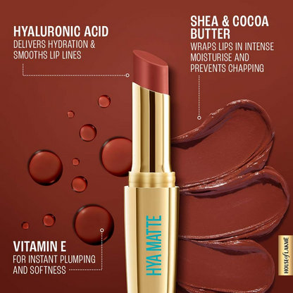 Lakme 9to5 Hya Matte Lipstick - Hustling Pink
