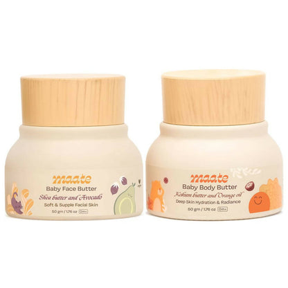 Maate Baby Butter Box Combo - Moisturizer Face Butter and Body Butter