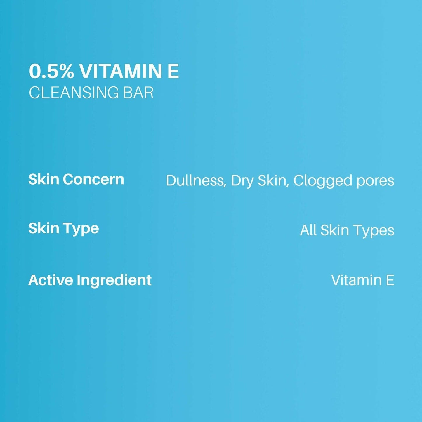 DermDoc 0.5% Vitamin E Cleansing Bar For Moisturized Skin,Deeply Cleanses & Nourishes Skin, All skin Types
