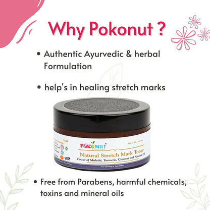 Pokonut Herbal Natural Stretch Mark Toner