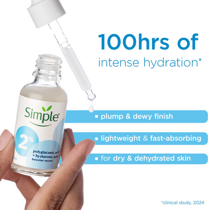 Simple 2% Hyaluronic Acid + Polyglutamic Acid Booster Serum