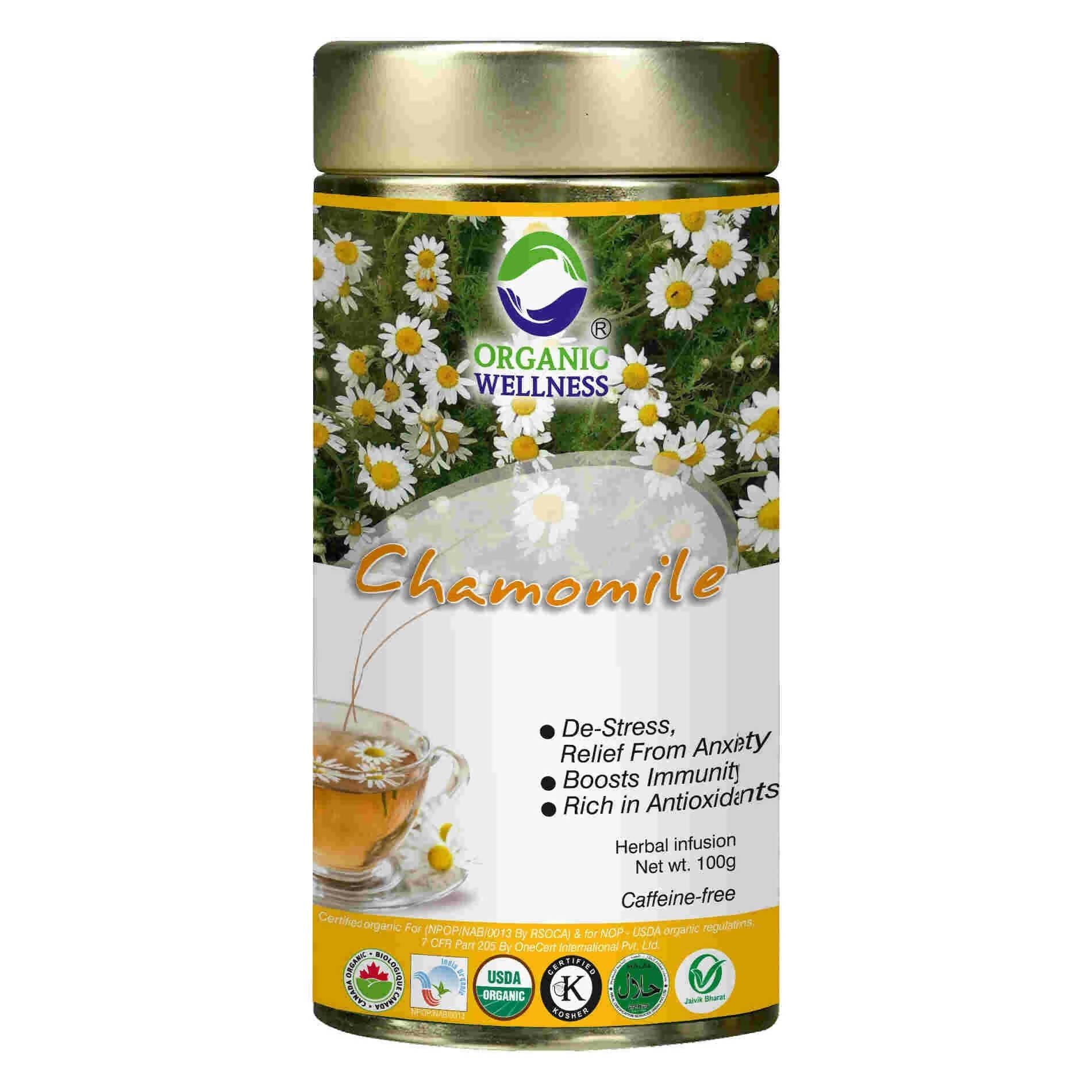 Buy Organic Wellness Blossom Chamomile Tea from DrMediCart, Ship from India to USA