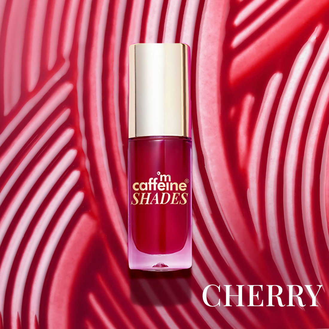 mCaffeine Shades Hydra Gloss Tinted Lip Oil Hydrates Plumps Non-sticky - Cherry Glaze