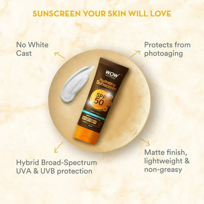 Wow Skin Science Hydrating Sunscreen Spf 50 Pa +++ - Drmedicart