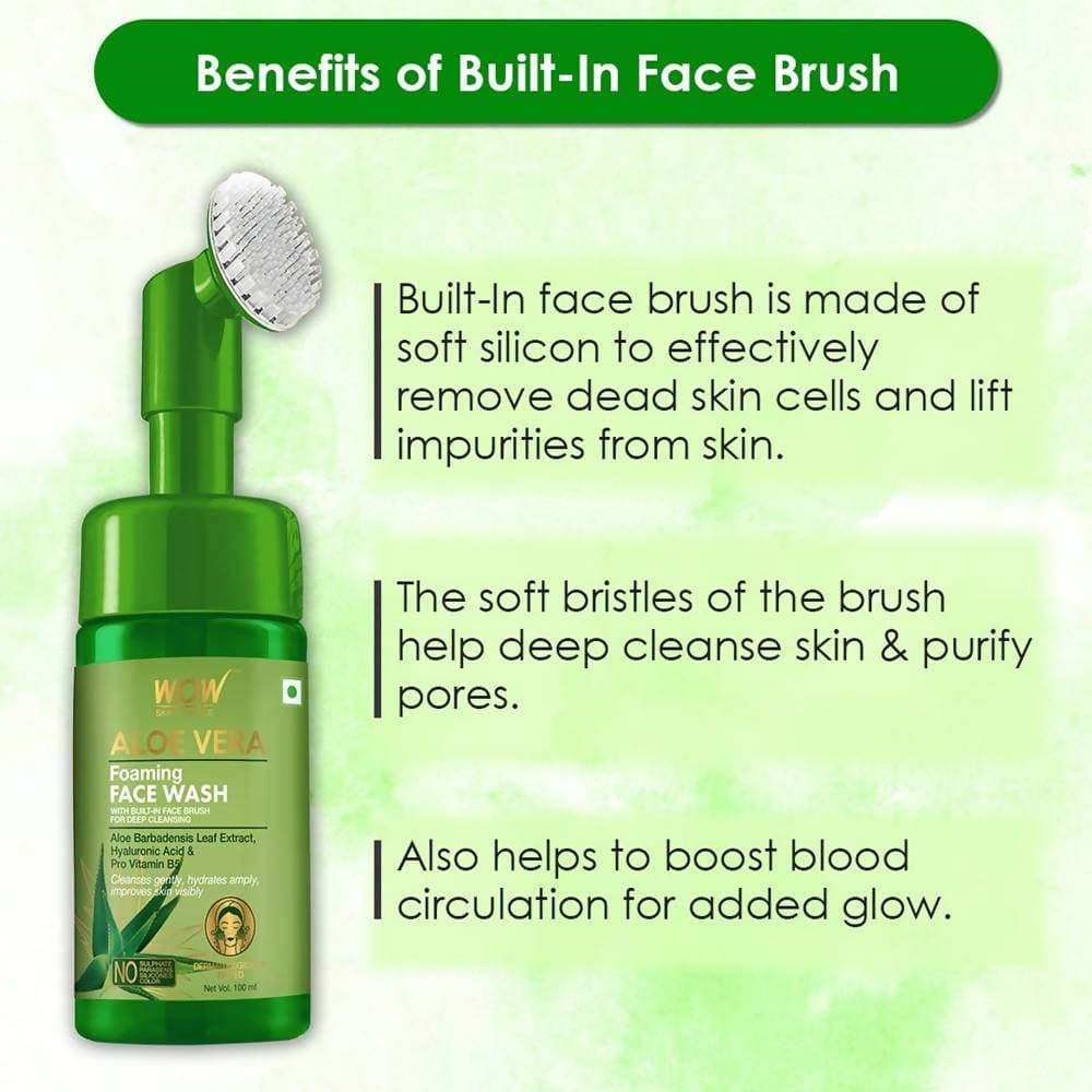 Wow Skin Science Aloe Vera Foaming Face Wash - Drmedicart