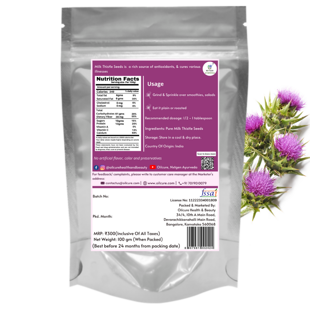 Nxtgen Ayurveda Milk Thistle Seeds