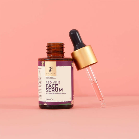 Buy Pilgrim Red Vine Face Serum For age support  from DrMediCart, Ship from India to USA