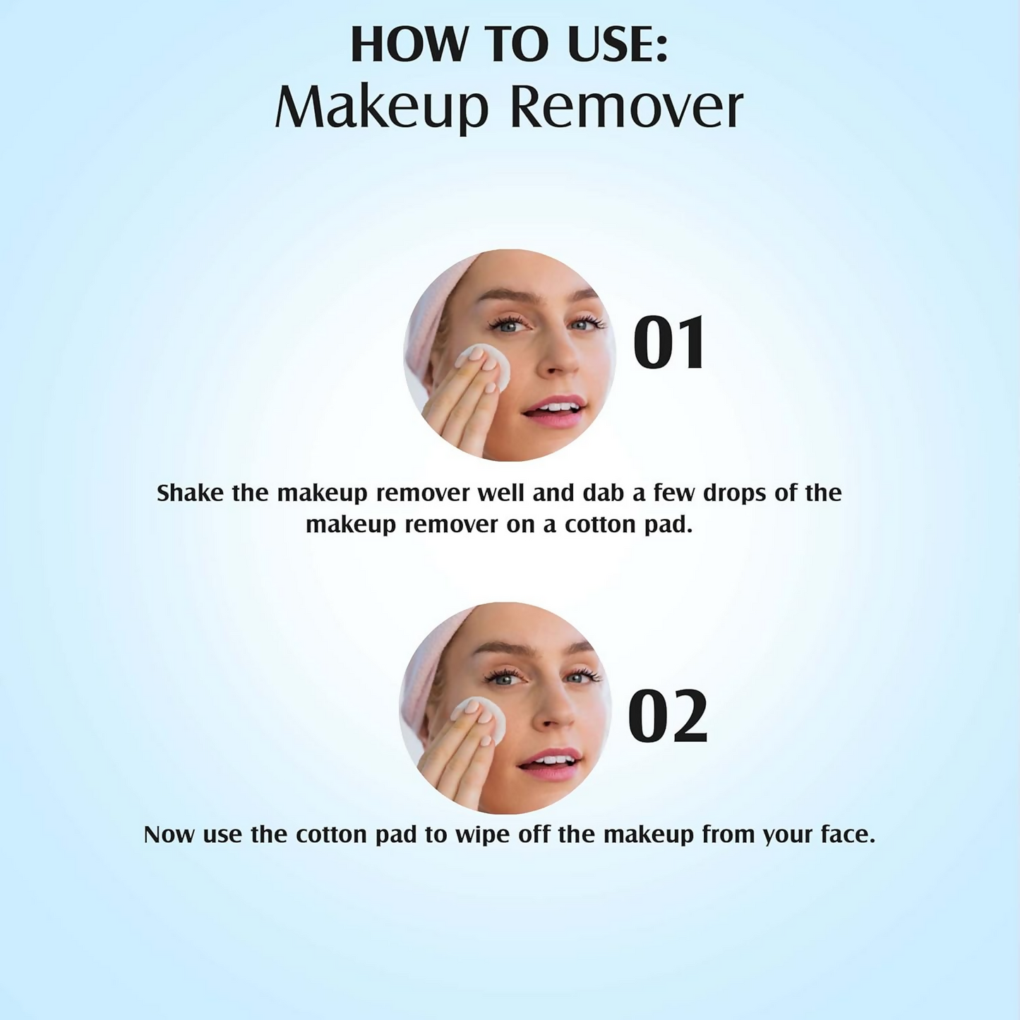 Glam21 Makeup Remover For Water-Proof & Long Lasting Makeup - Blue