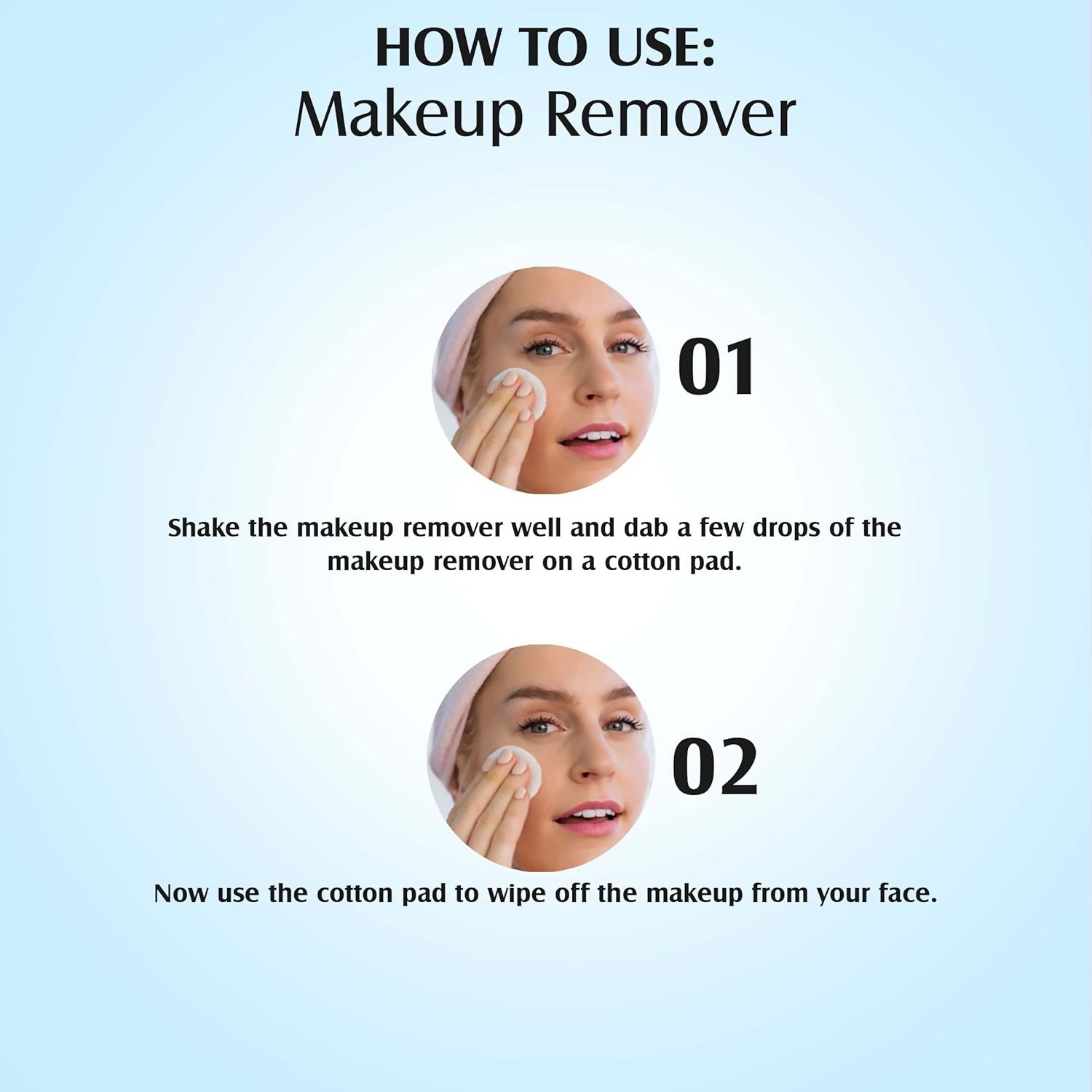 Glam21 Makeup Remover For Water-Proof & Long Lasting Makeup - Blue