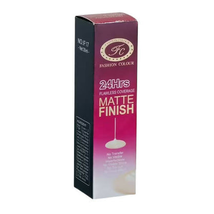 Fashion Colour 24Hrs Matte Finish Flawless Coverage Foundation-Shade 01 (Medium Skin Tone)