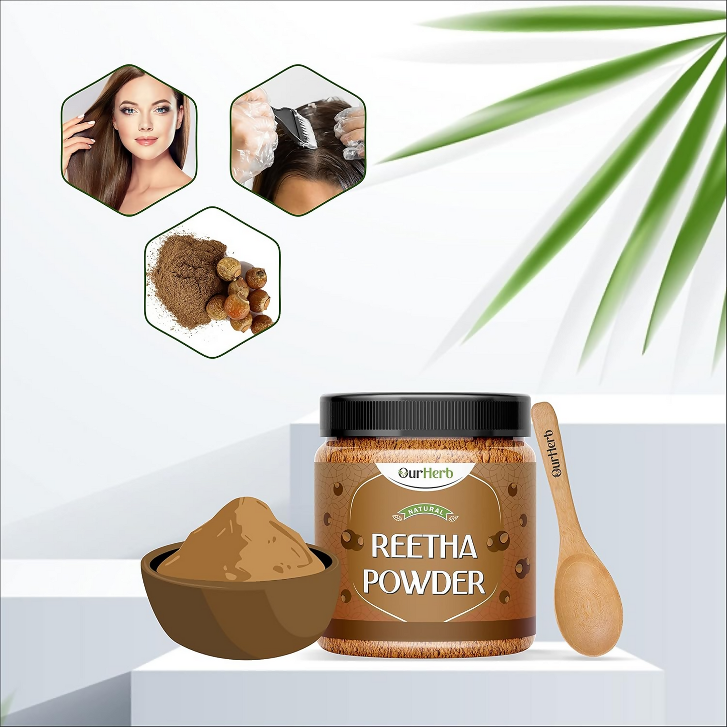 OurHerb Pure & Natural Reetha Powder For Hair Care