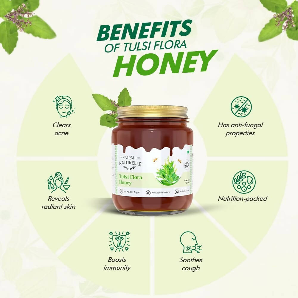 Farm Naturelle Vana Tulsi Honey Forest Flower Honey