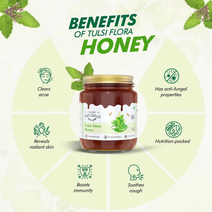 Farm Naturelle Vana Tulsi Honey Forest Flower Honey