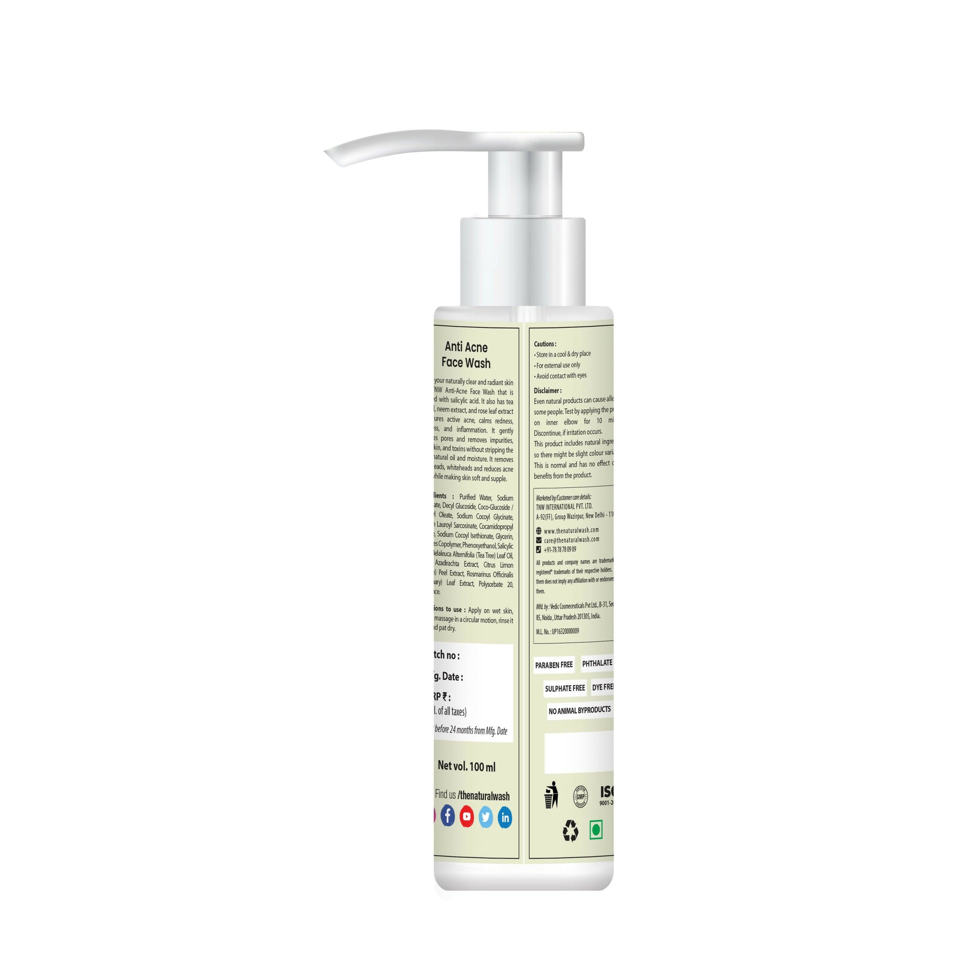 The Natural Wash Anti Acne Face Wash