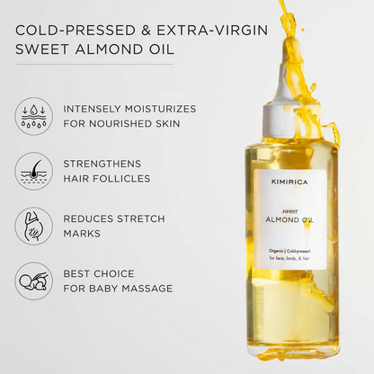 Kimirica Sweet Almond Oil For Hair & Glowing Skin