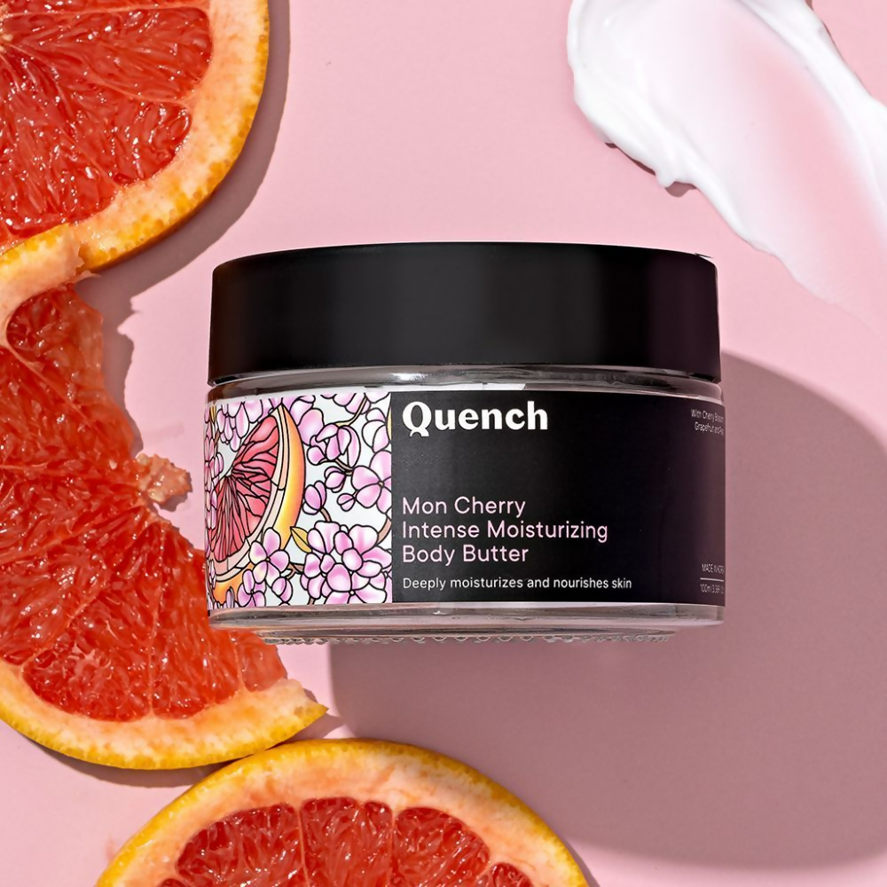 Quench Moisturizing Body Butter with Cherry Blossom Repairs Dry Damaged Skin
