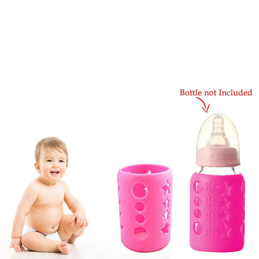 Buy Safe-O-Kid Silicone Baby Feeding Bottle Cover Cum Sleeve for Insulated Protection 120mL- Pink from DrMediCart, Ship from India to USA
