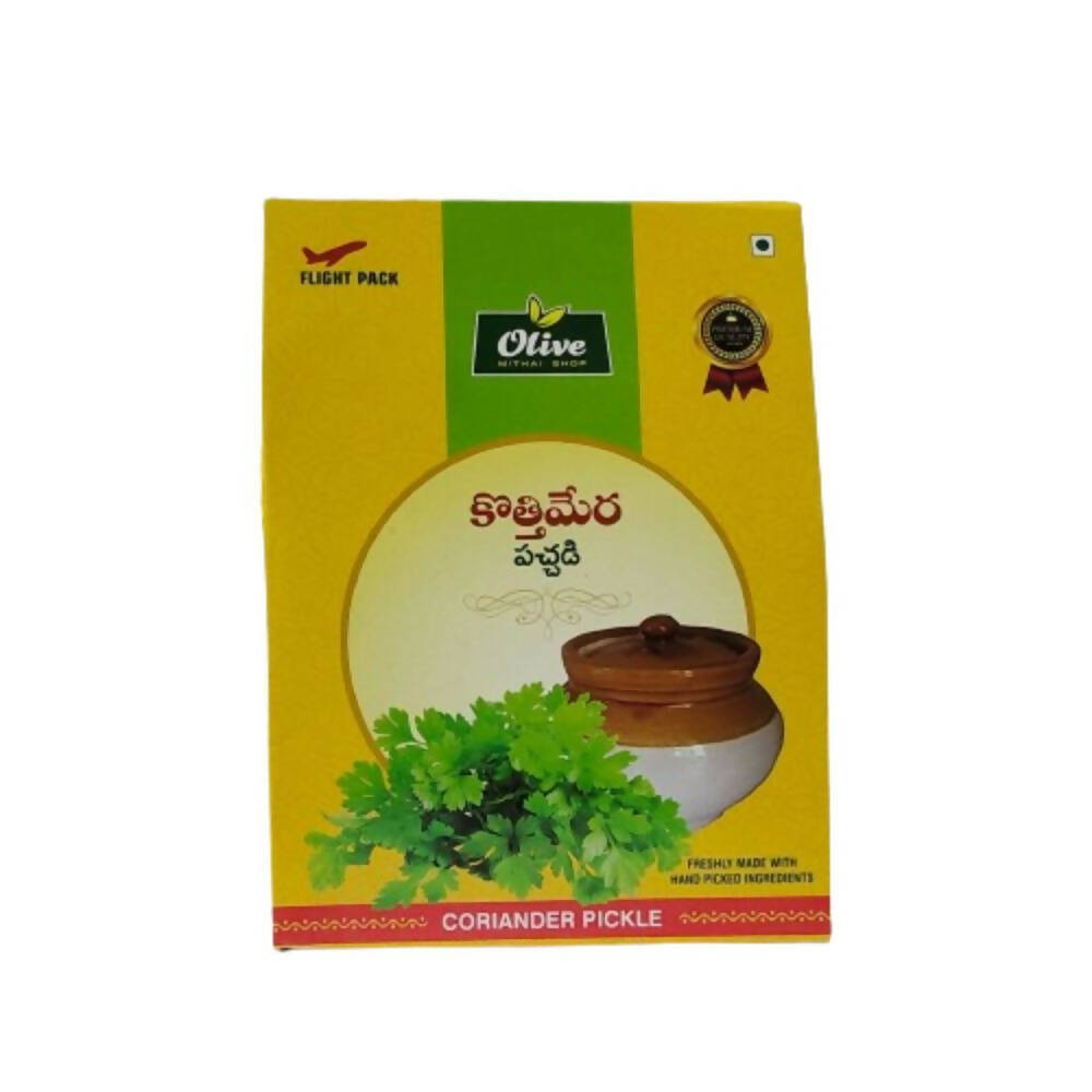 Buy Olive Mithai kothimeera pickle from DrMediCart, Ship from India to USA