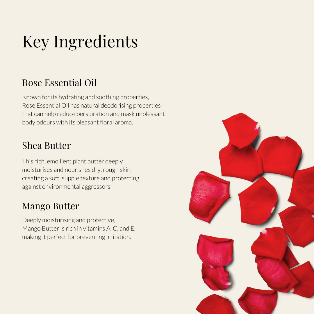 The Bare Bar Rose Vanilla Deodorant