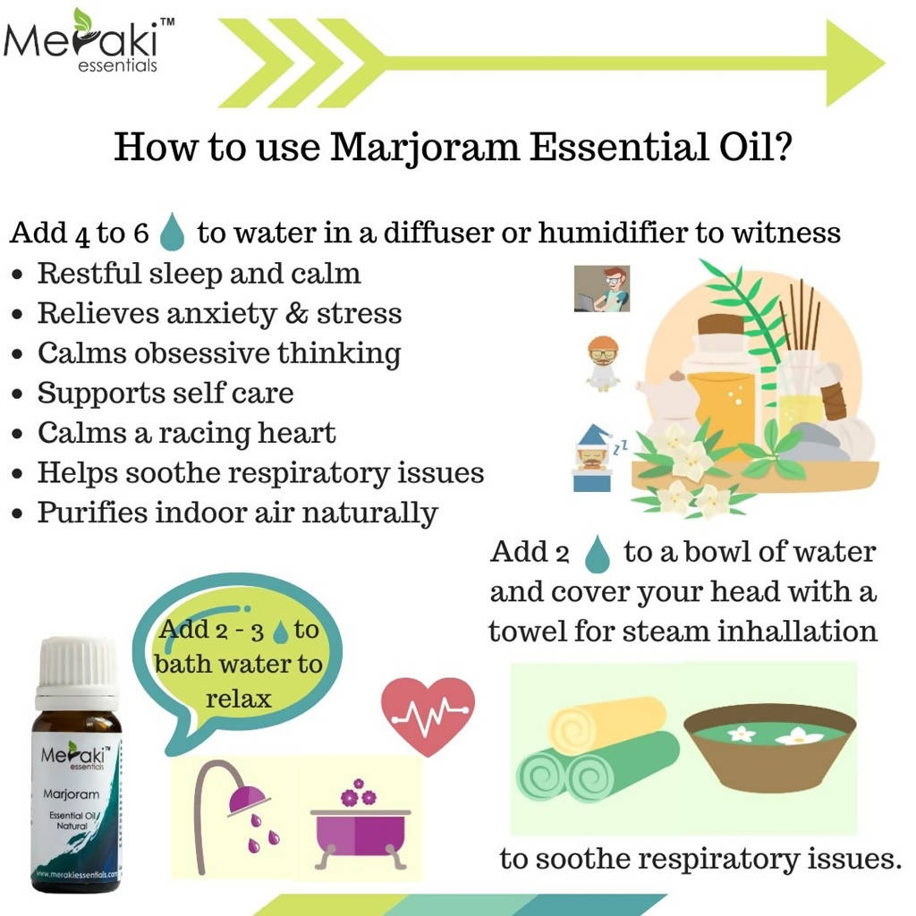 Meraki Essentials Marjoram Essential Oil - DrMediCart