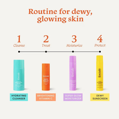 Foxtale CSMS (Cleanser, Serum, Moisturizer, Sunscreen) Flawless Skin Combo