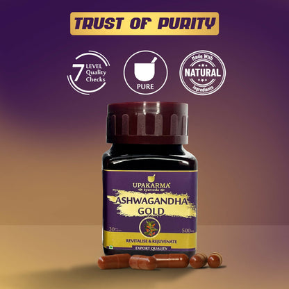 Upakarma Ayurveda Ashwagandha Gold Capsules