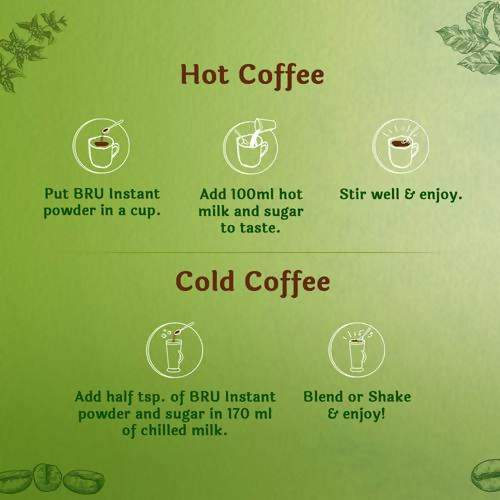 BRU Instant Coffee Powder - Rich Aroma Granules
