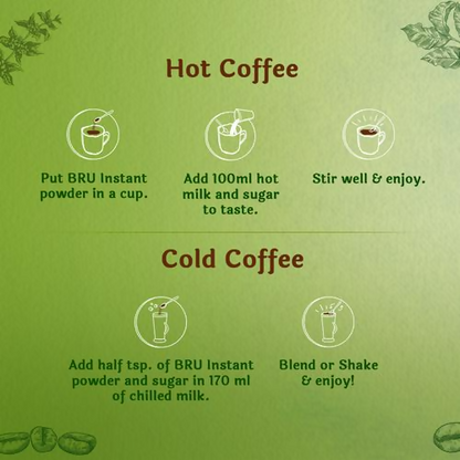 BRU Instant Coffee Powder - Rich Aroma Granules