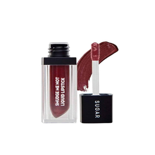 Sugar Smudge Me Not Liquid Lipstick - Merlot Glow (Metallic Burgundy) - DrMediCart