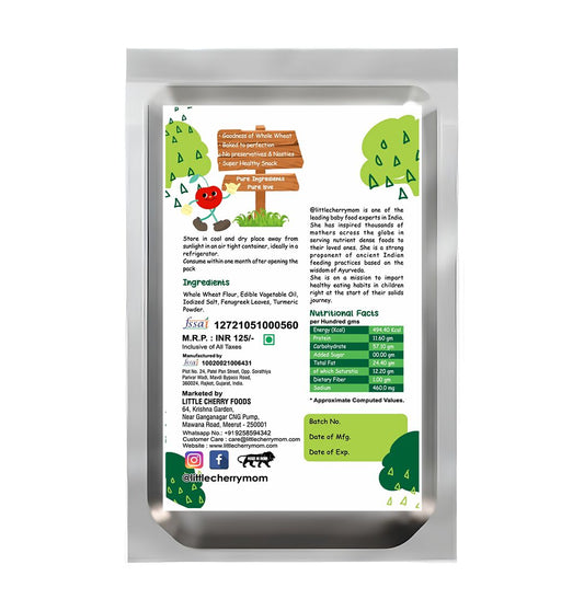 Buy Littlecherrymom Whole Wheat Khakhra Combo from DrMediCart, Ship from India to USA