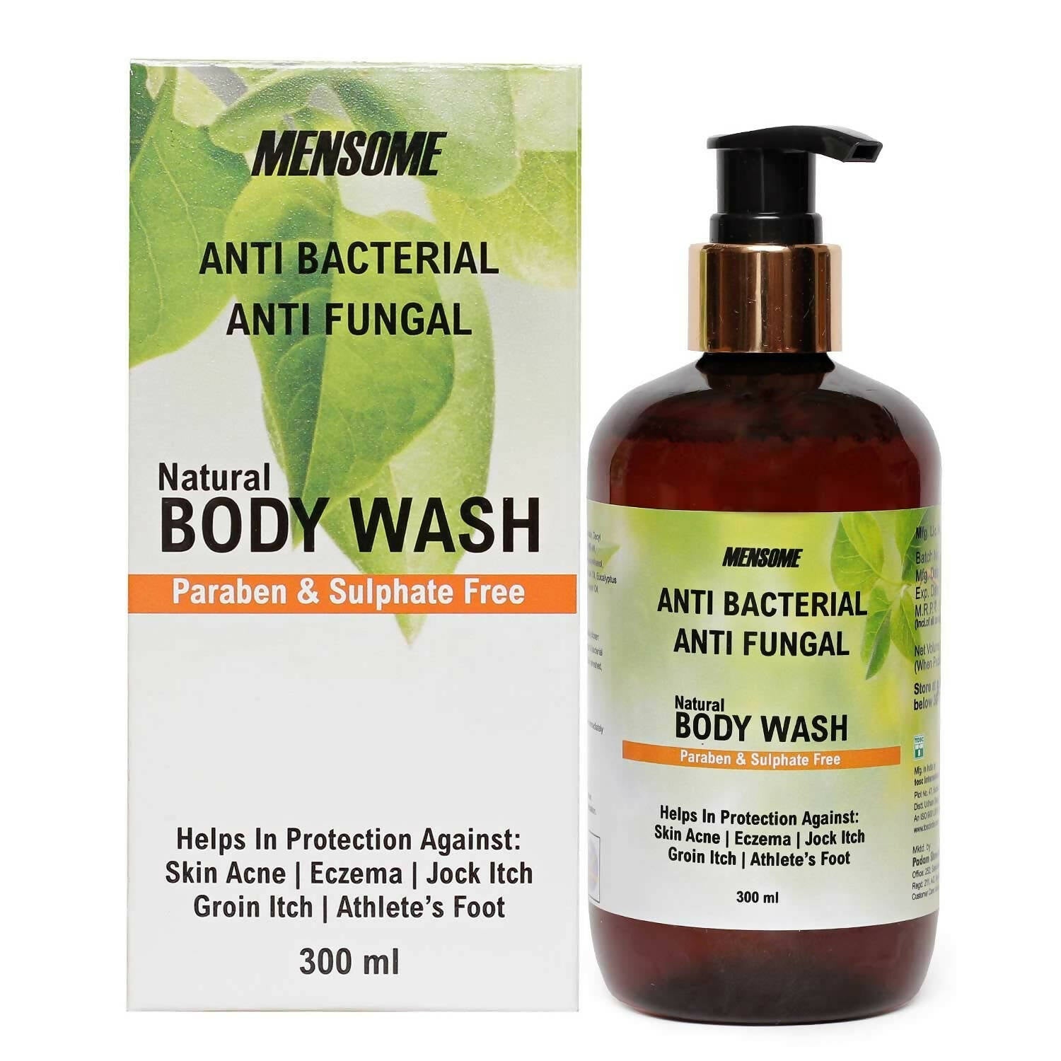 Buy MENSOME Natural Anti Bacterial & Anti Fungal Body Wash Gel from DrMediCart, Ship from India to USA