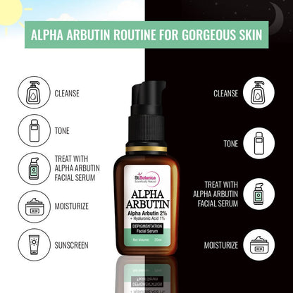 St.Botanica Alpha Arbutin 2% + Hyaluronic Acid 1% Depigmentation Facial Serum