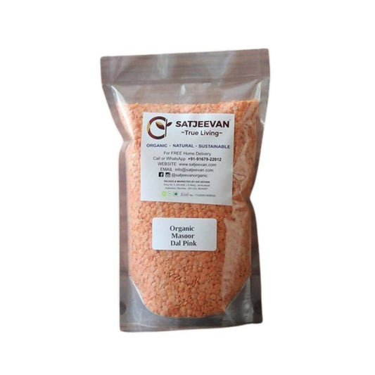 Buy Satjeevan Organic Masoor Dal Pink from DrMediCart