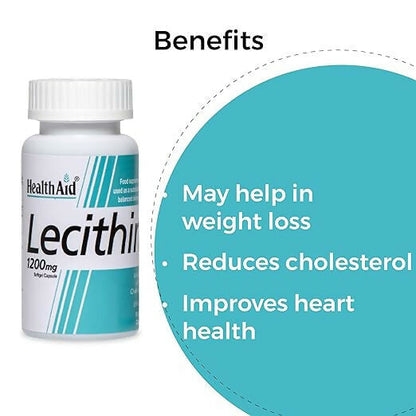 HealthAid Lecithin 1200 mg Softgel Capsules