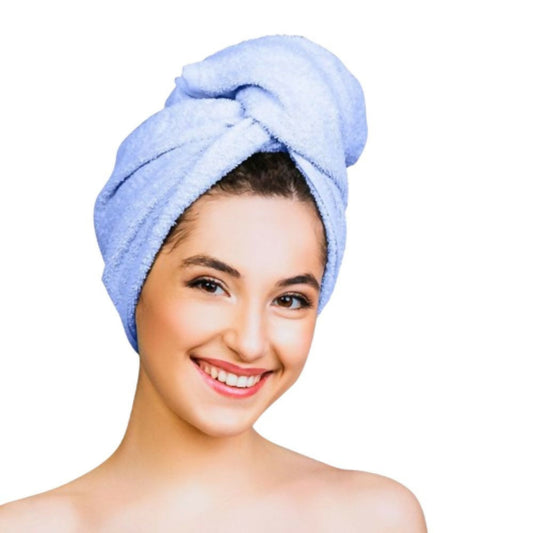 Nykaa Naturals Microfiber Hair Wrap for Frizz Free & Shiny Hair - Blue