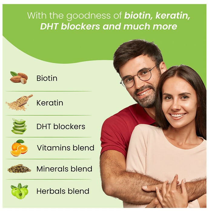 Zingavita Biotin + Keratin Hair Vitamin Kaccha Aam Gummies - Drmedicart