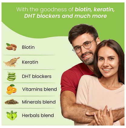Zingavita Biotin + Keratin Hair Vitamin Kaccha Aam Gummies - Drmedicart