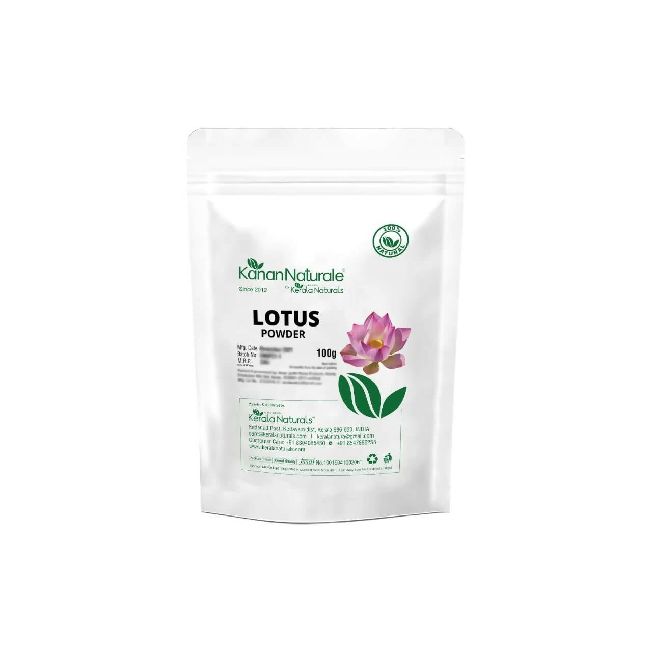 Kerala Naturals Lotus Powder